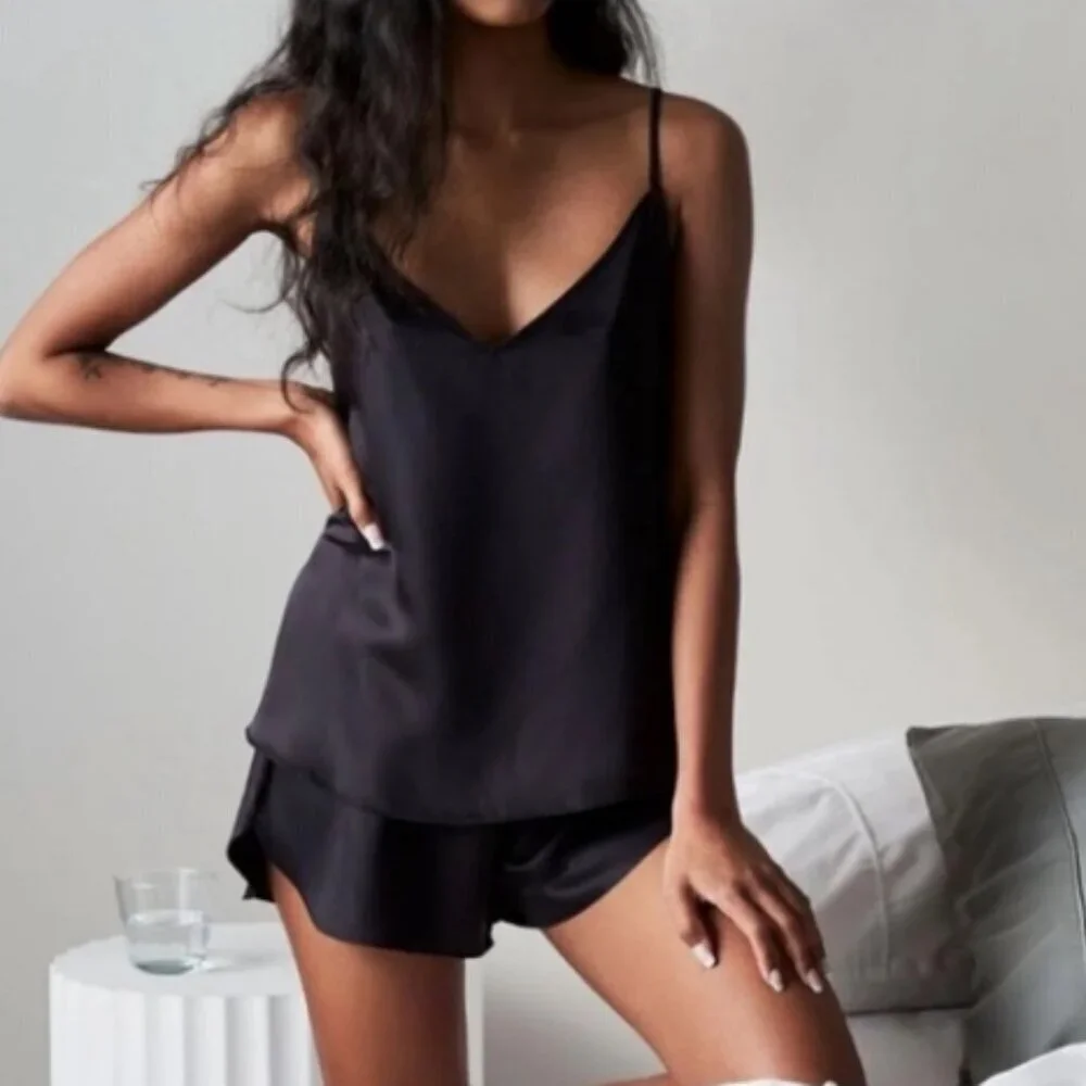 🌿NWT Ettitude Bamboo Women's Cami, Pick Lg (Ocean) or XL (Onyx OR Rose) 💤 - Picture 5 of 12